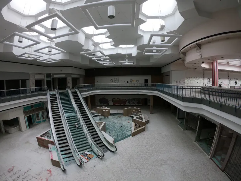 Dead Malls, Living Light: The Artists Turning Retail Ruins Into Glowing Cathedrals